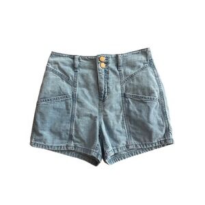Universal Thread Cotton Denim High‎ Rise Midi Shorts 2/26